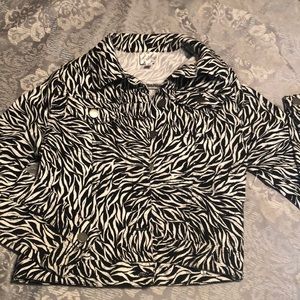 Super cute Zebra Jean Jacket